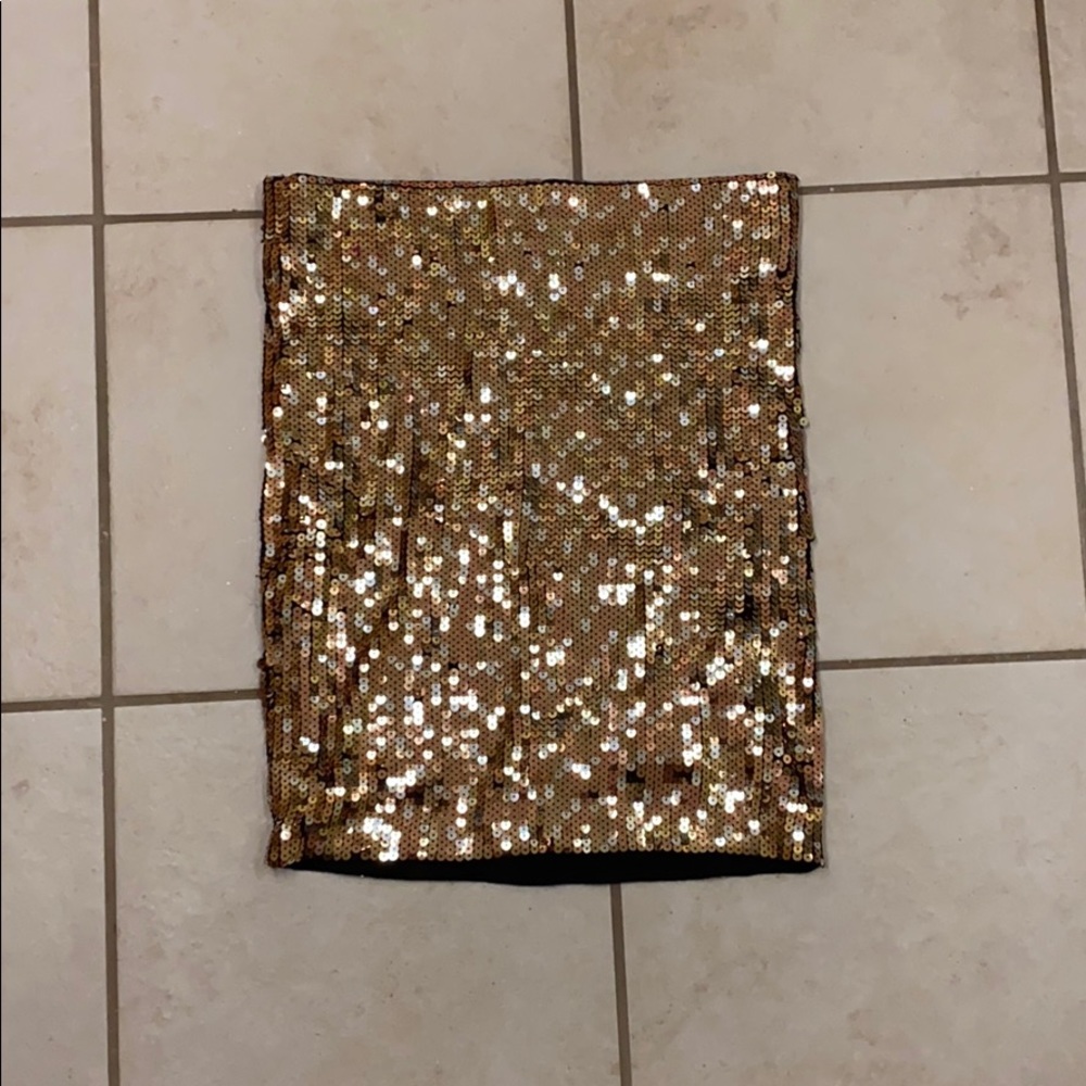 Sequin Mini Skirt